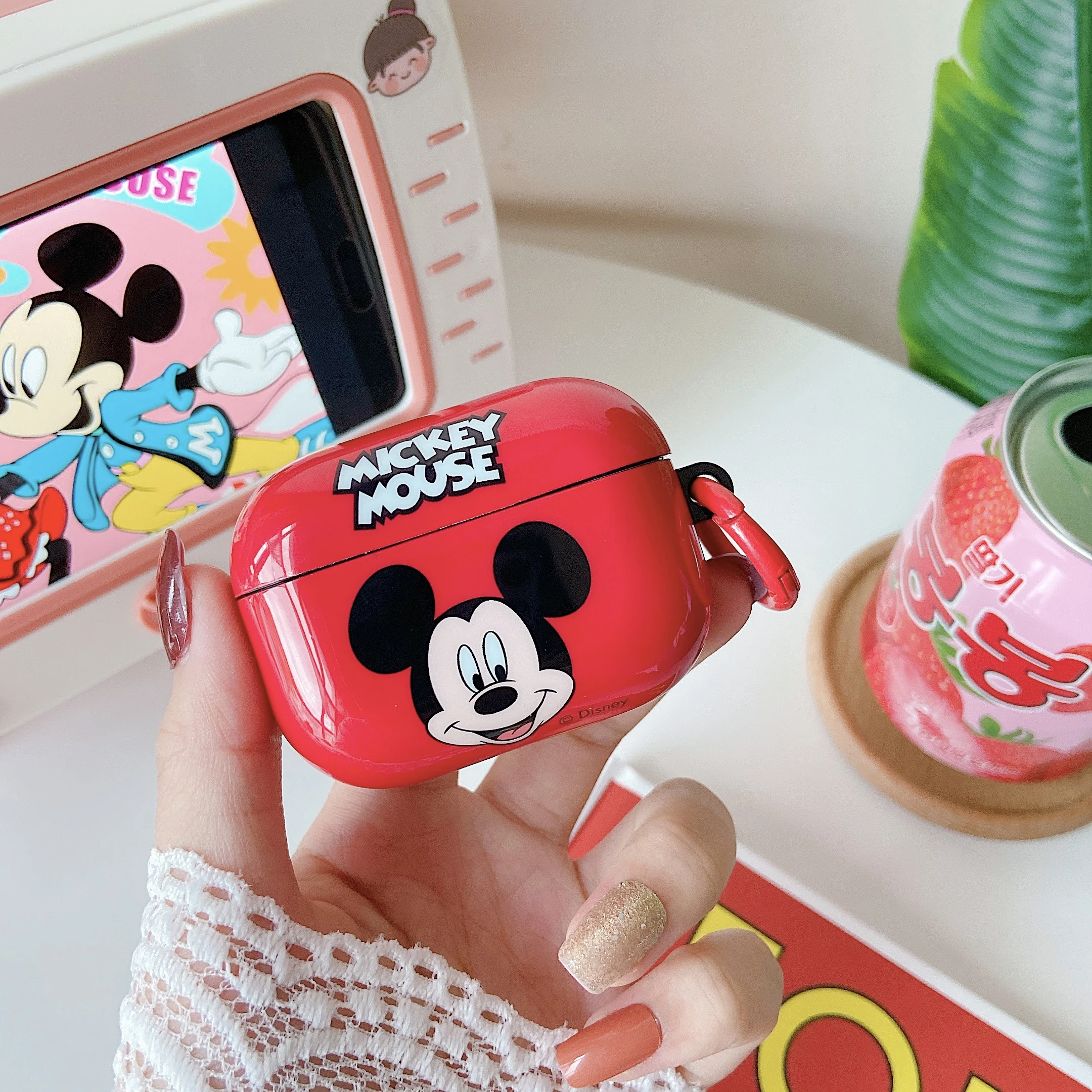 Cartoon Mickey Mouse Silicone IMD TPU Case For Airpods Pro 2 1/2 3rd Disney Headphone Accessories Air Pods Protective Box Cover