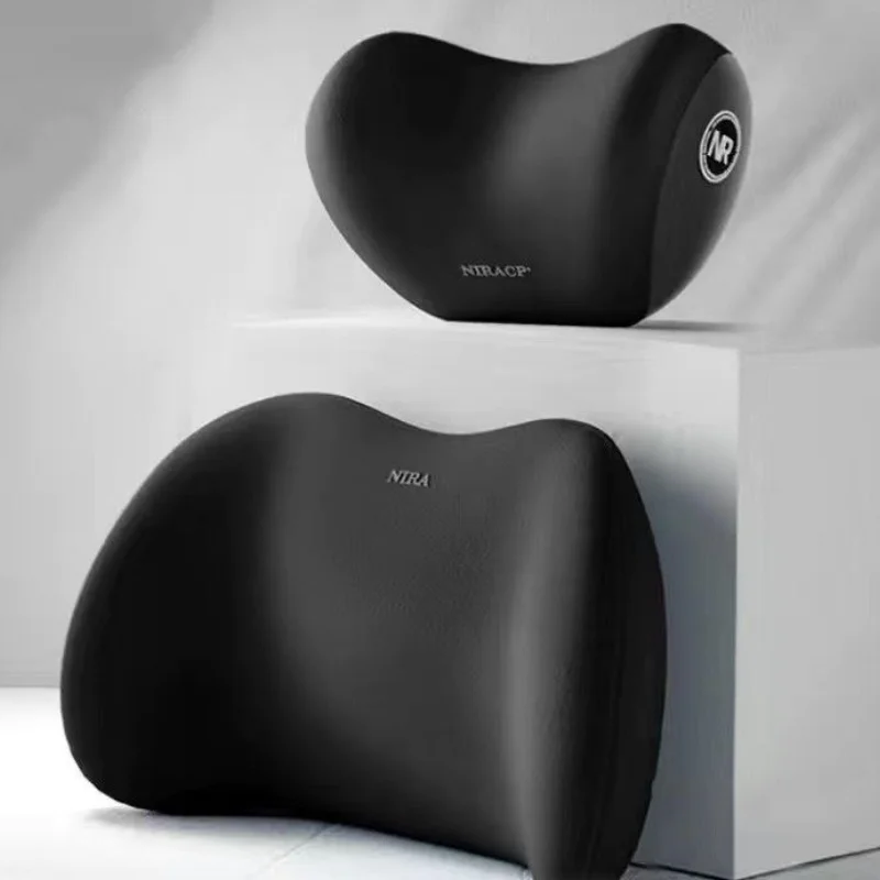 

1/2Pcs Car Headrest Lumbar Support High Elastic Memory Foam Shoulder Pillow Car Pillow Car Seat Cushion Memory Foam Lumbar Backrest Pad Home Car Supplies