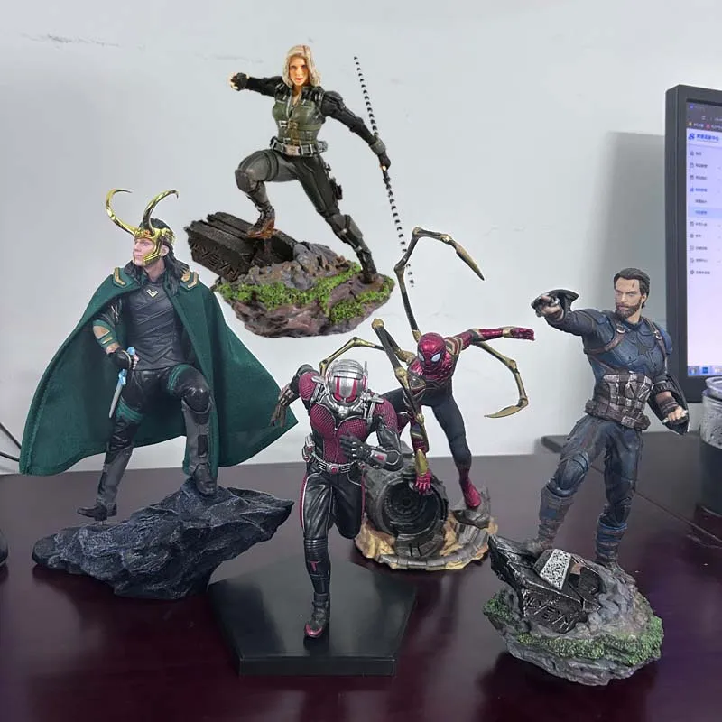 Avengers ARTFX Infinity War Iron Studio Spider Spiderman Captain America Ant Man Loki Laufeyson Action Figure Model Room Decor