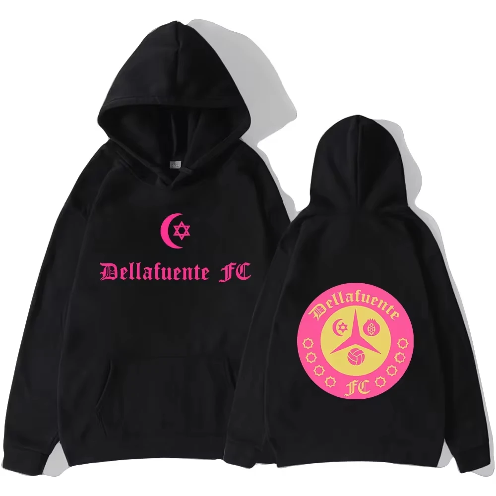 Dellafuente FC Cool Rap Sweatshirts Popular Hip Hop Pullover Men Fleece Hoodies Women Gothic Long Sleeve Sportswear Streetwear