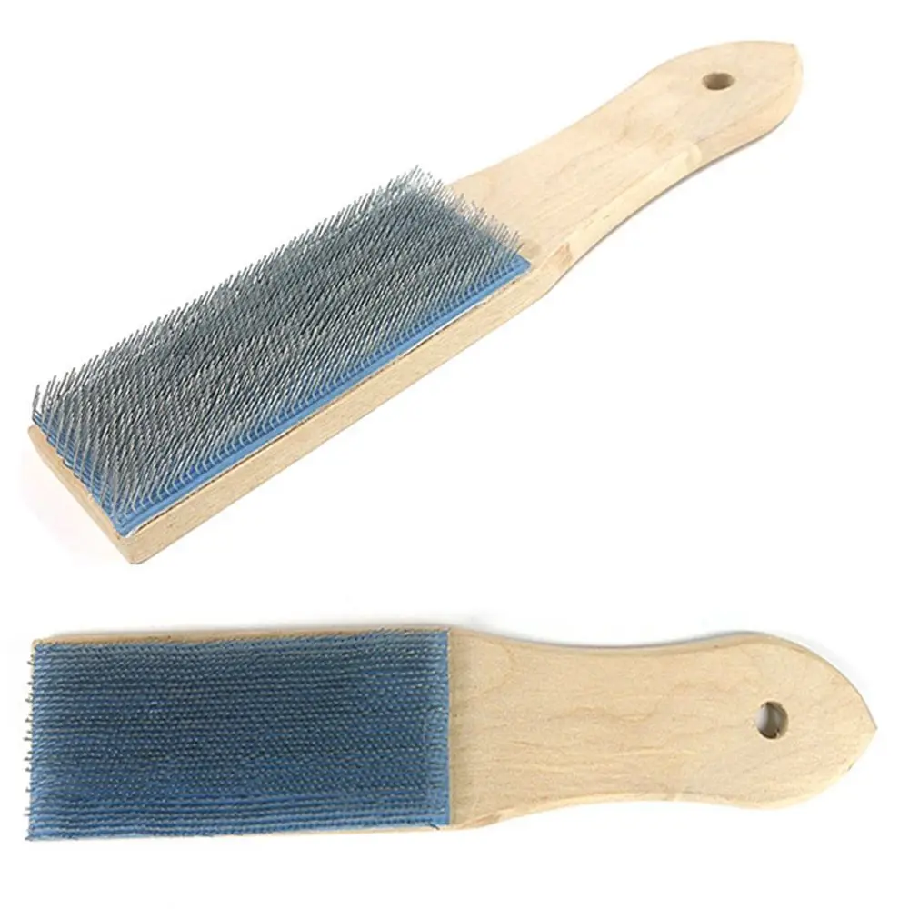 Steel Pointed for File Ergonomic Design Remove Chip Files Cleaner Cleaning Brush File Brush Cleaning Tool