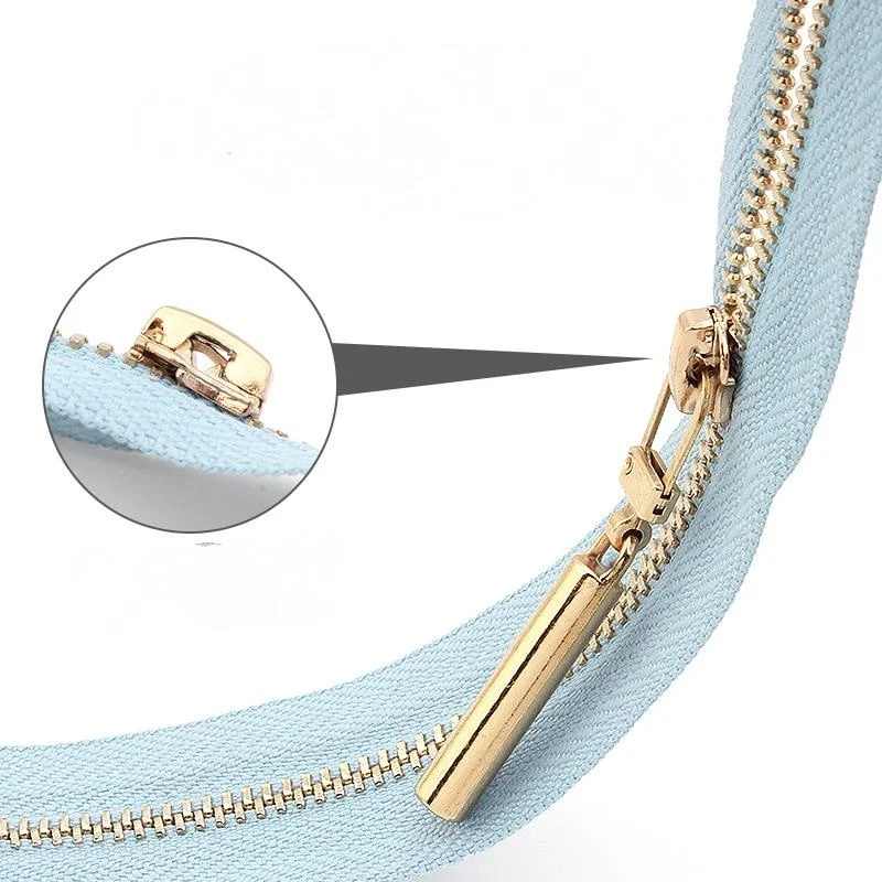 10 قطعة سحّاب معدني قابل للفصل لسحاب المتزلجون رئيس سستة سحب تبويب أكياس الخياطة ذاتية الصنع أسفل سترة السوستة إصلاح أطقم #3