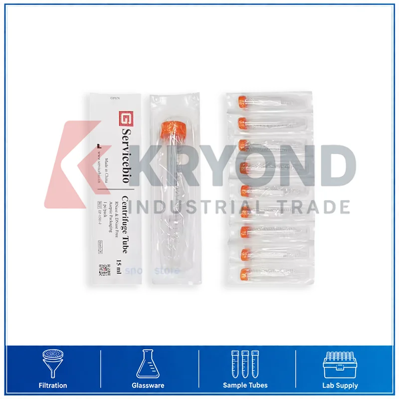 Sterile Conical Centrifuge Tube 15ml/50ml 50pcs Individually Wrapped PP Screw Cap Laboratory Sample Storage Research Use Pack