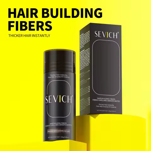 SEVICH 10 Colors Hair Fiber Powder 25g Keratin Hair Building Fiber Instant Hair Regrowth Thickening Powder Hair Loss Conceale