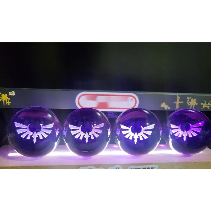 Zeldas legended figuras luz noturna à prova de heróis de teste k9 bola de cristal 5cm cosplay decoração de casa adereços de jogo modelo brinquedo presente de aniversário