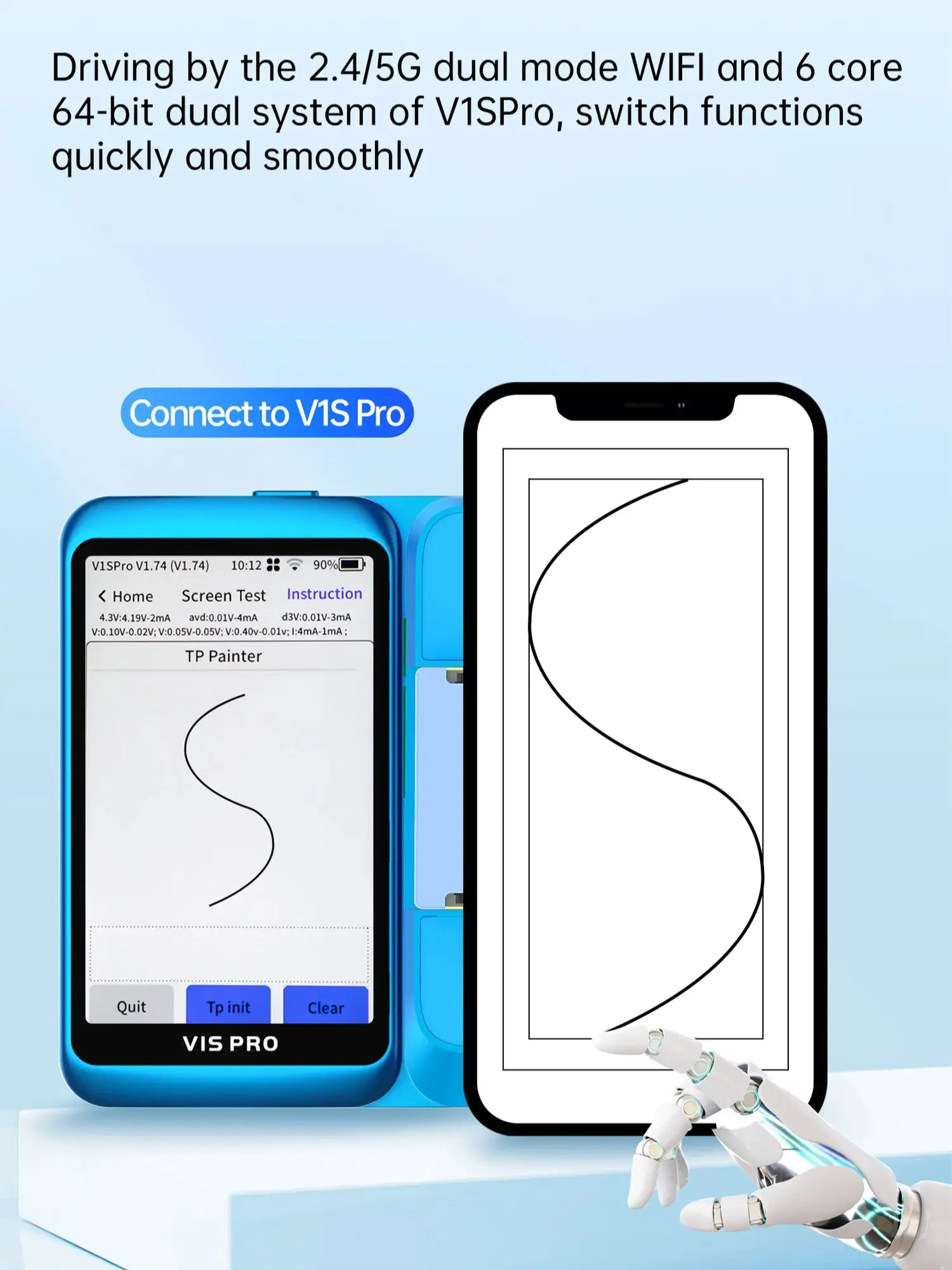Módulo de prueba de pantalla JC JCID V1S PRO MV01 para iPhone X 11 12 13 14 15 Pro Max Plus MINI pantalla táctil módulo de prueba de función completa