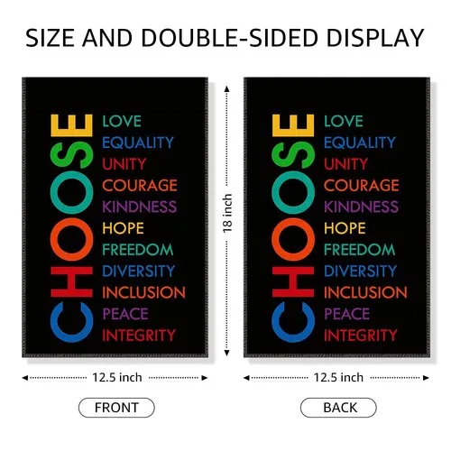 اختر علم حديقة المساواة الحب، علم ساحة العدالة الاجتماعية المضحكة للخارج،... RRM