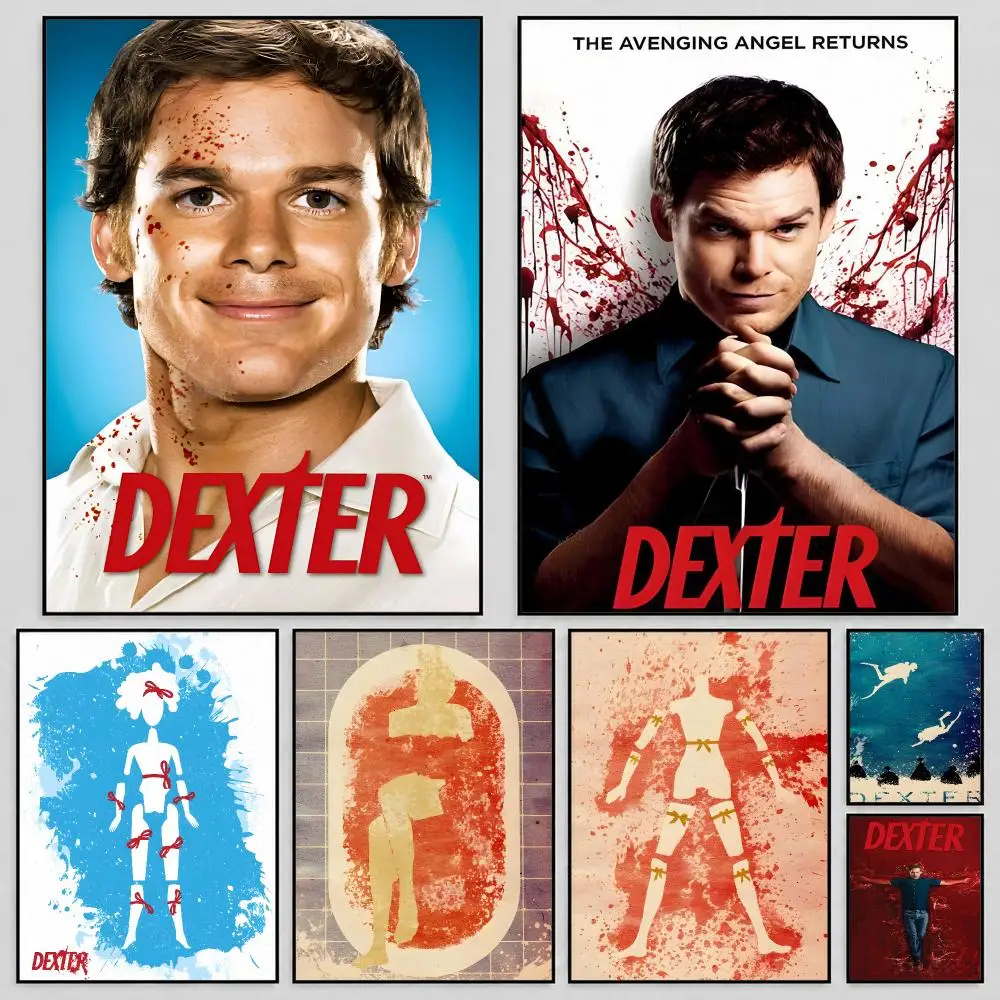 TV Dexter Morgan Bay Harbor Butcher Poster Self Adhesive PP Wall Art HD Gaming Room Bedroom Living Room Decor Apartment Gift