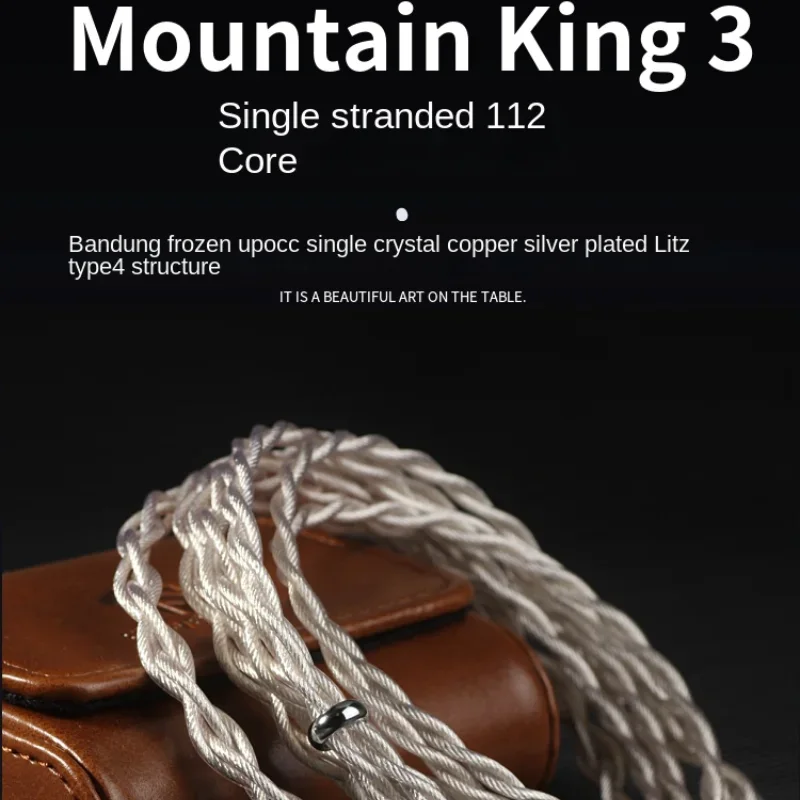 

FiftyStrings MK3 Headphone Upgrade Balanced Cable Bandung Upocc Frozen Single Crystal Copper Silver Plated 0.78 MMCX QDC