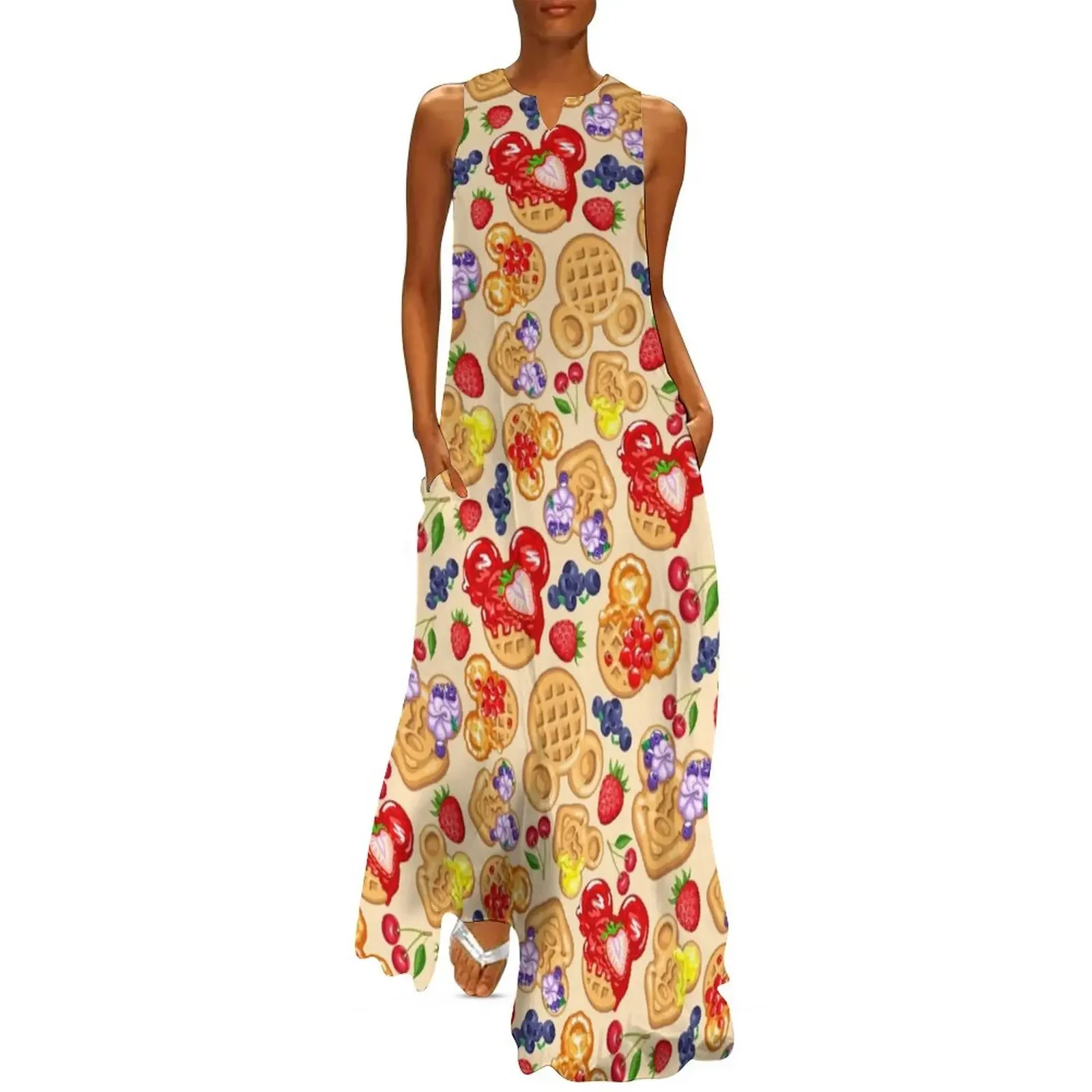 

Magical Breakfast Waffles Long Dress elegant guest wedding dress summer dresses ladies 2025 Dress