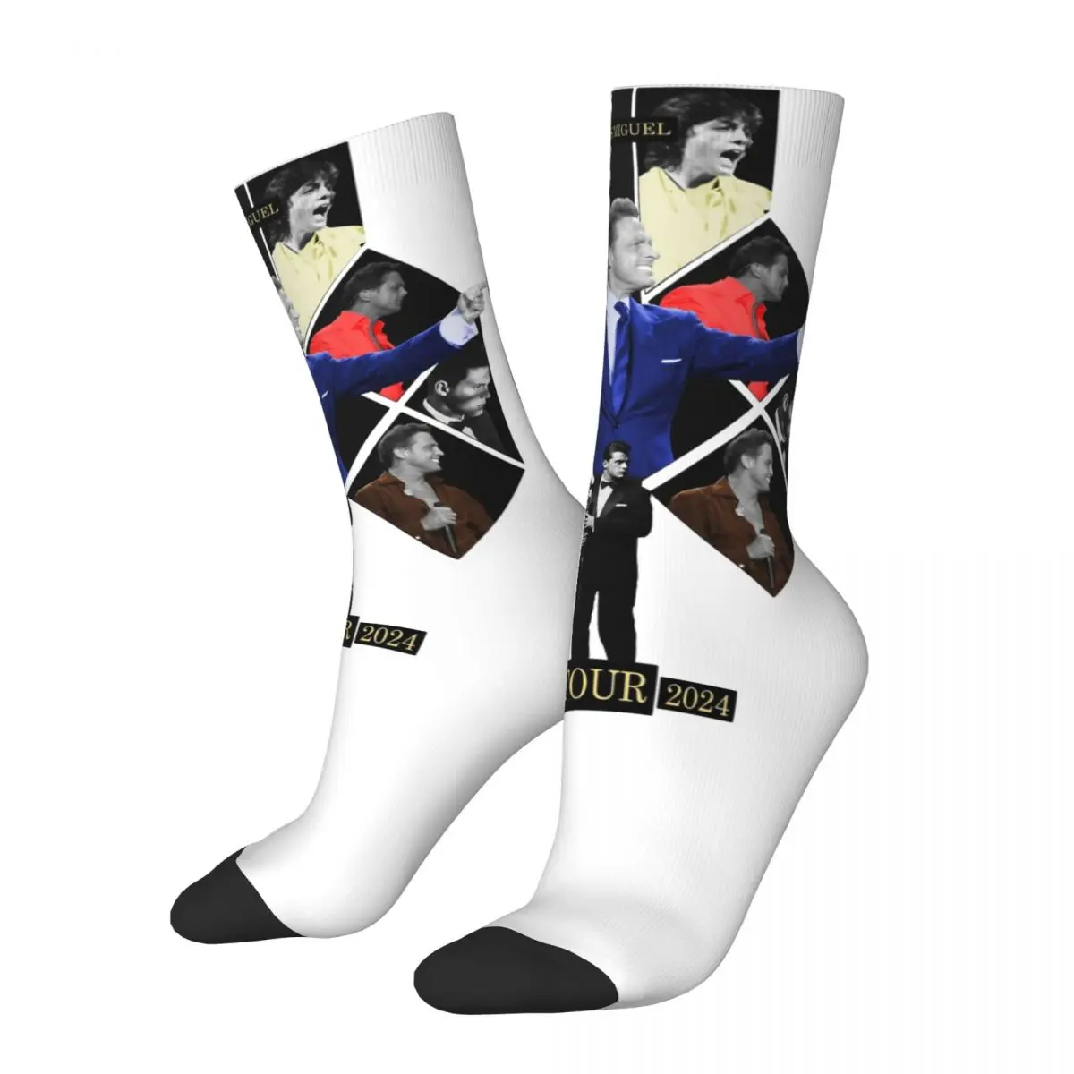 Luis Miguel Tour Eras 2024 Theme Design All Season Socks Merch for Unisex Compression Dress Socks