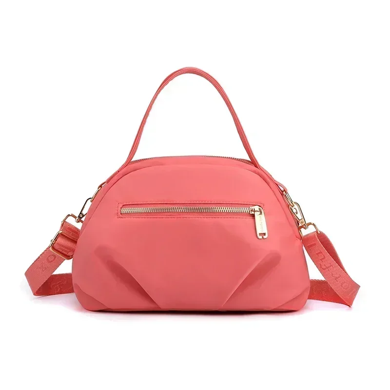 e-CTW8 Fashion CrossBody Bag for Women Messenger s Waterproof Nylon Shoulder  Ladies Handbag Pink