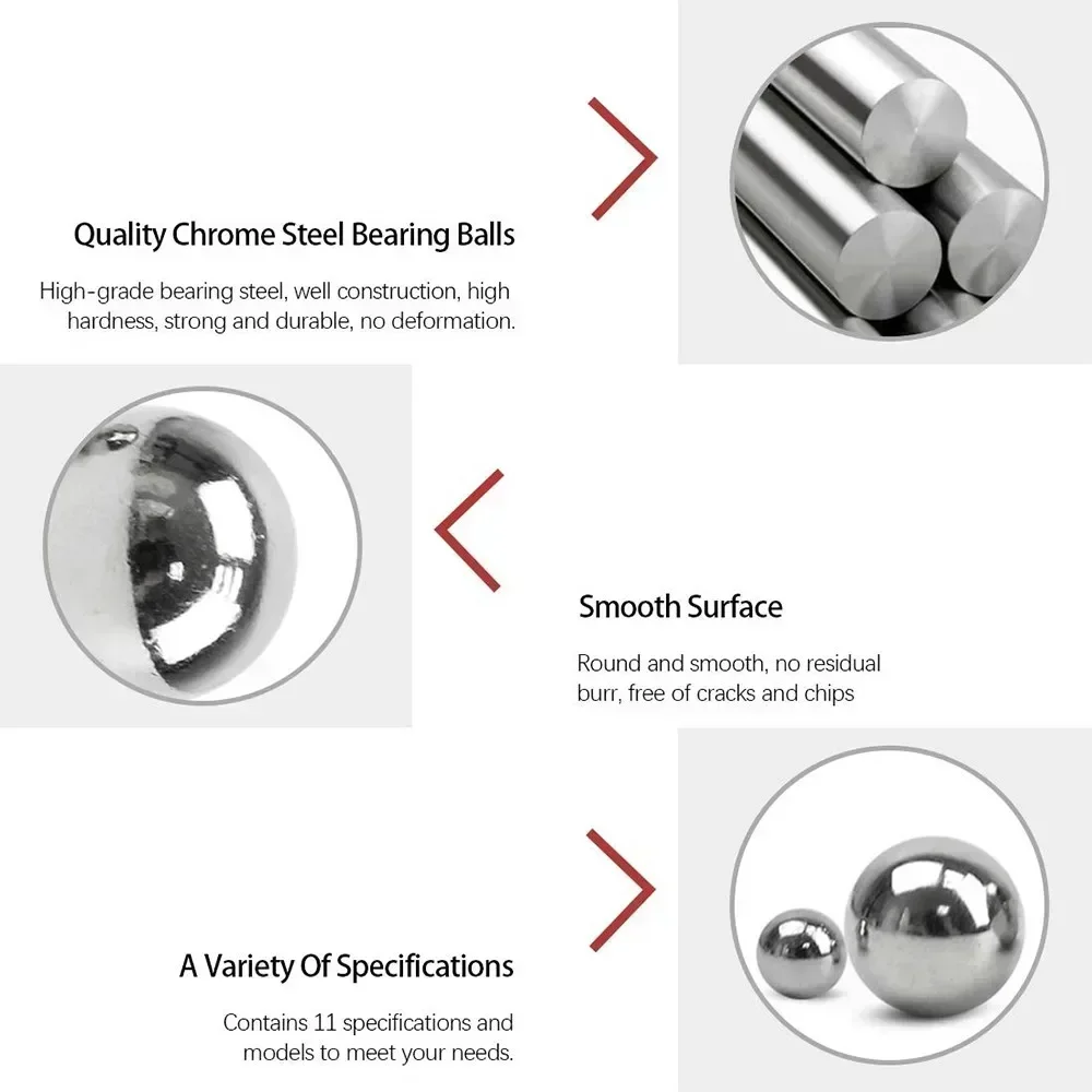 

Brand New High Quality New Useful Steel Ball 2mm-8mm Assortment Balls Bearing Precision Stainless Steel 304 Steel Ball