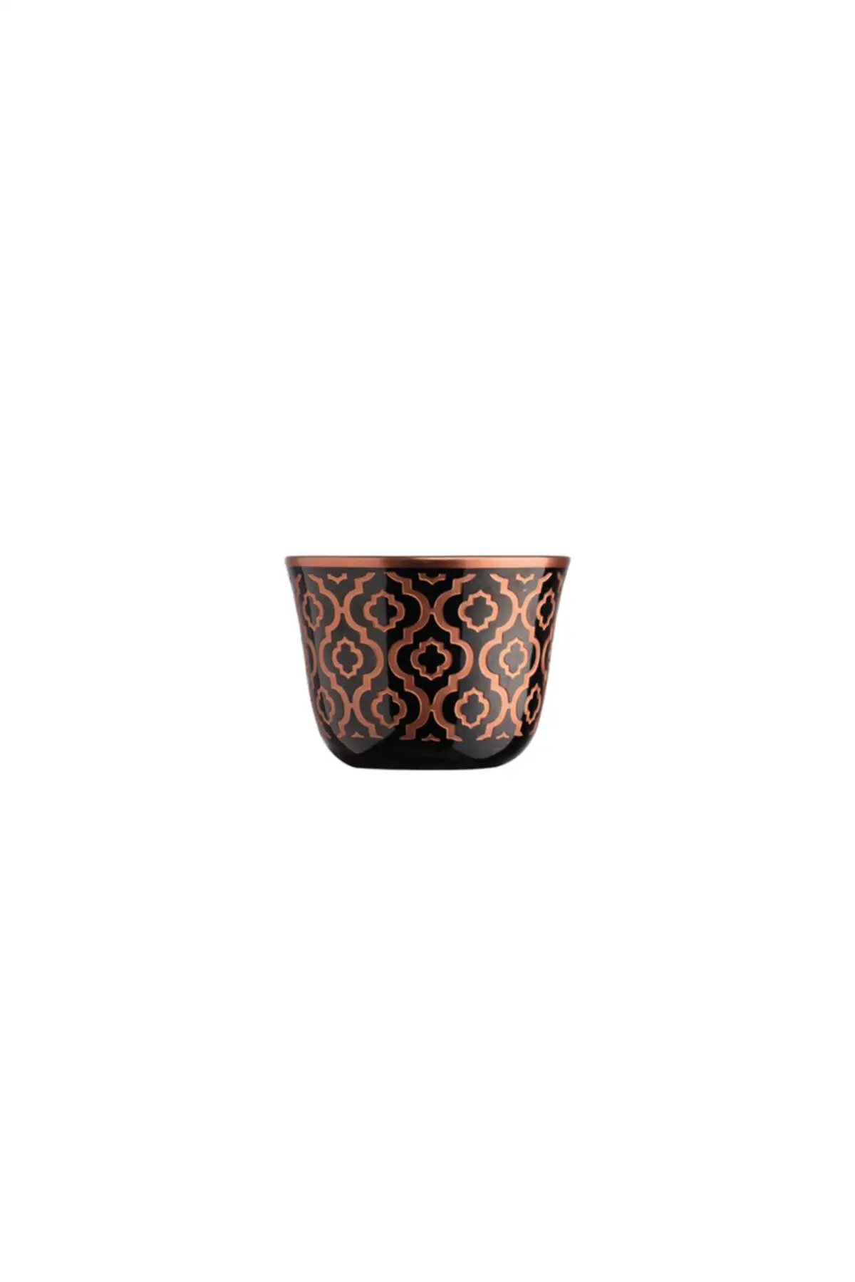 DOLBOVI glaze Olympos black copper 6 pcs porcelain Mırra set Glz 130 handmade espresso cup