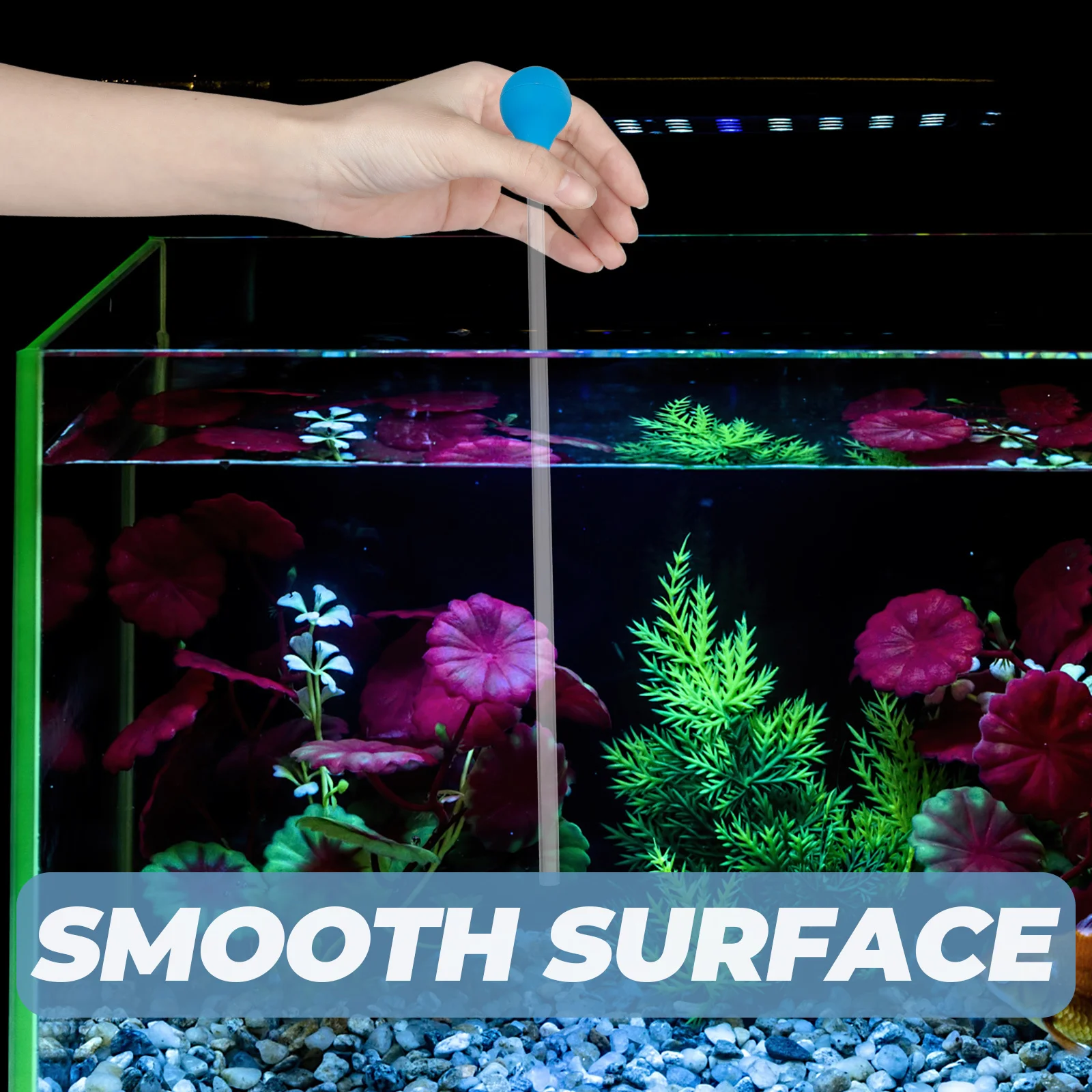 

2Pcs Silicone Coral Feed Tube Durable Practical Coral Feeder Pipe Aquarium Fish Tank Feeding Device Feeder Tube