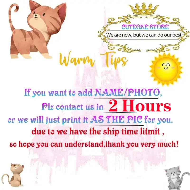 Extra Pay For Birthday Girl Boy Backdrop Customize add holes add Pole Pocket To Hang Easily