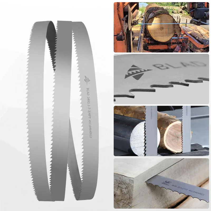 35mm T22 Bi-metal Bandsaw Blades Woodworking Sawmill Band Saw Blades For Lumber Factory