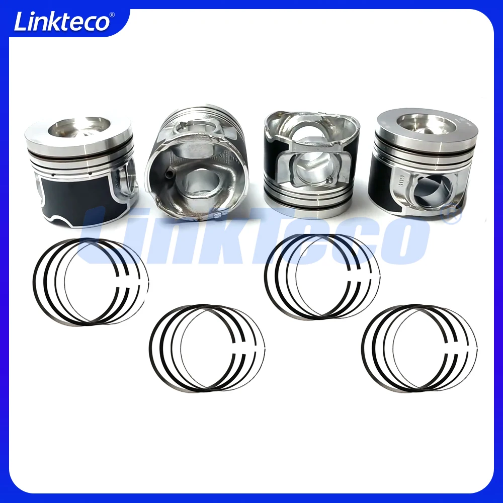 Engine Piston & Piston Rings Set Fit 2.0 L T 204DTD AJ200 Diesel For Land Rover Discovery Range Evoque Jaguar E-PACE 2.0T Diesel
