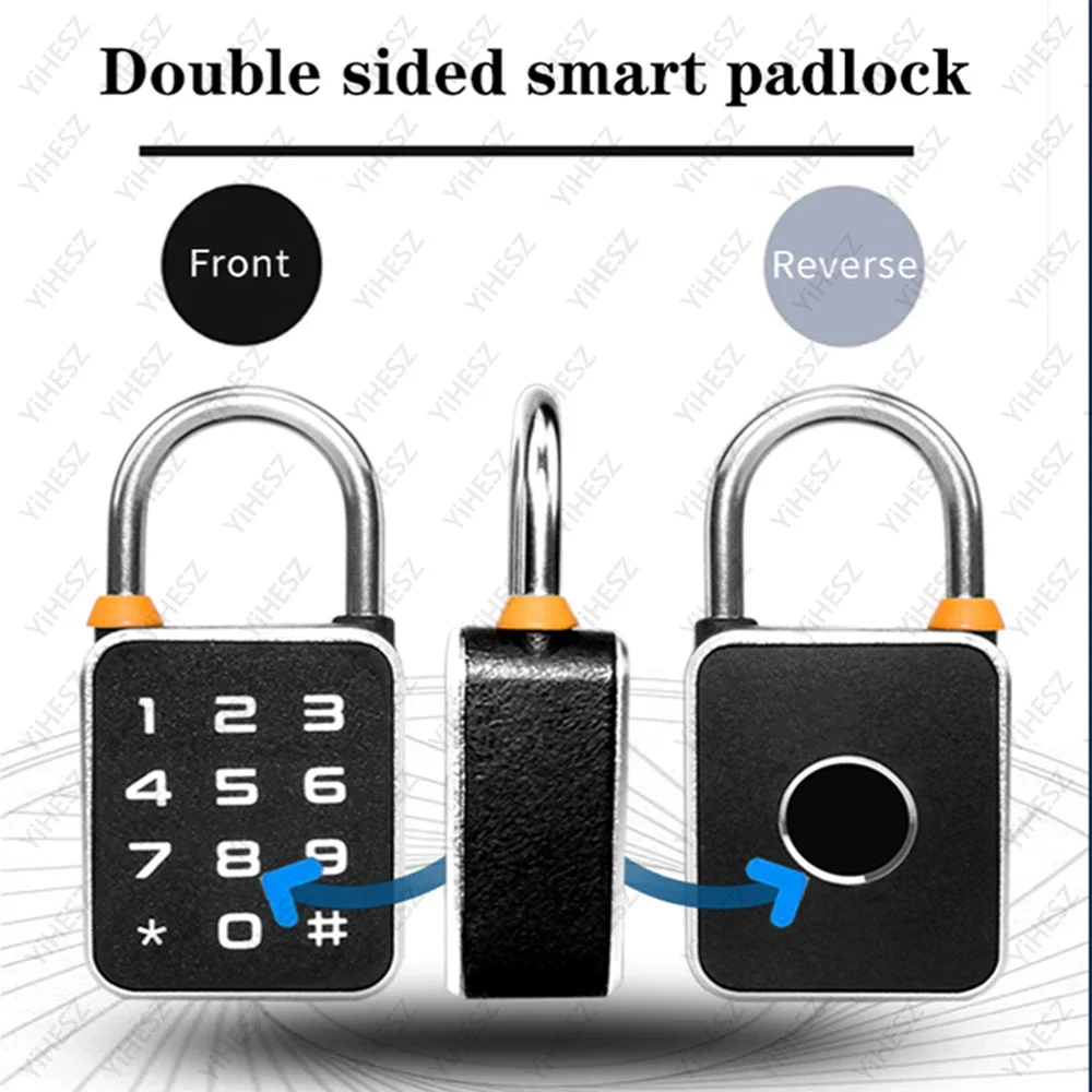 Imagem -03 - Tuya Smart Password Fingerprint Cadeado Ip65 Impermeável Fechadura Biométrica Elétrica Keyless Mini Smart Lock Bloqueio Anti-roubo