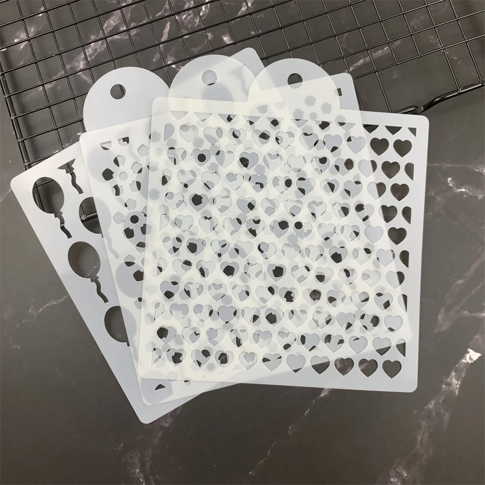 New 15*17.5cm European Classic Pattern Hollow Cake Stencil Baking Sugar Powder Sieve Mold Fondant Cookie Painting Tool Template