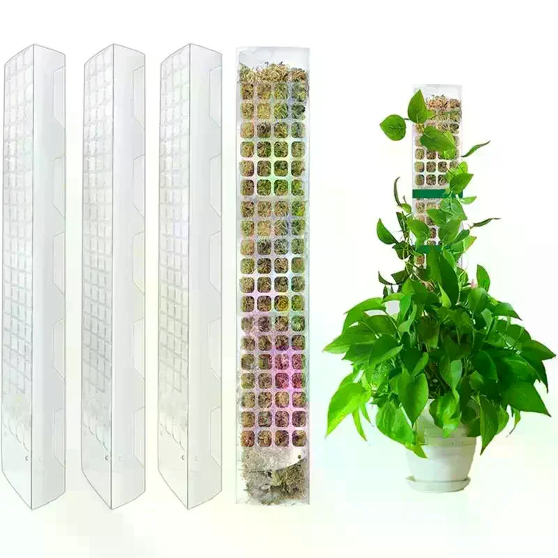 Moss Pole Plastic Plant Stand Indoor Climbing Plants Pot Moss Stick For Plants Growth Garden Support Accessories