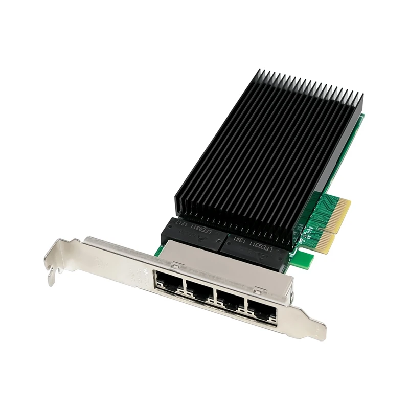 Imagem -02 - Placa de Rede Gigabit Ethernet para Desktop Portas Rj45 Chip I226 Servidor Pci-e x4 Nic I226-t4 2.5g