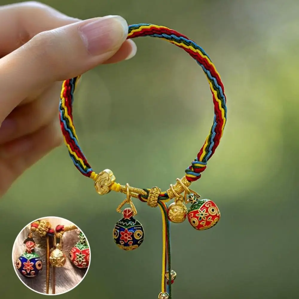 Bracelet porte-bonheur tressé en corde rouge, symbole de la chance, bracelet en corde colorée, bracelet porte-bonheur en corde de thon