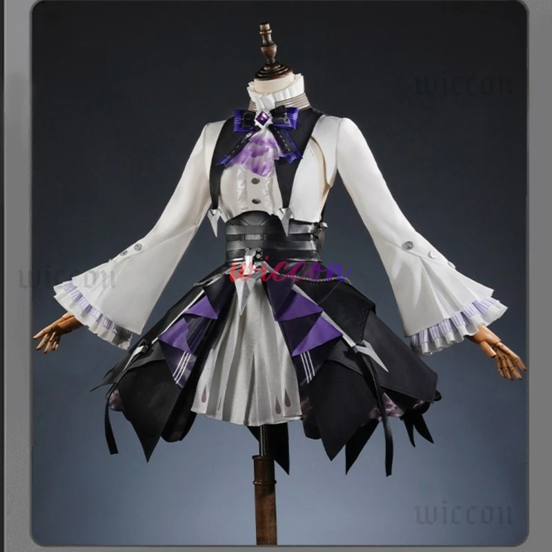 Vivian Cosplay Costume Wig Dress Headwear Uniform Zenless Zone Zero Mockingbird Halloween Party for Women Girls Carnival Props