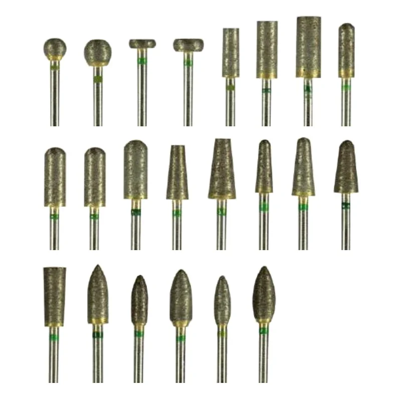 

GREATLH Dental Lab Diamond Fully Sintered Burs HP Drill Burs Drill Dental Lab Instrument