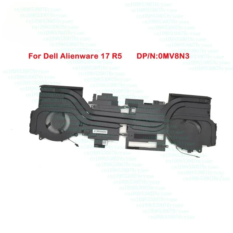 

0MV8N3 MV8N3 новый оригинальный для Dell Alienware 17 R5 AMD охлаждающий радиатор процессора и вентилятор-кулер