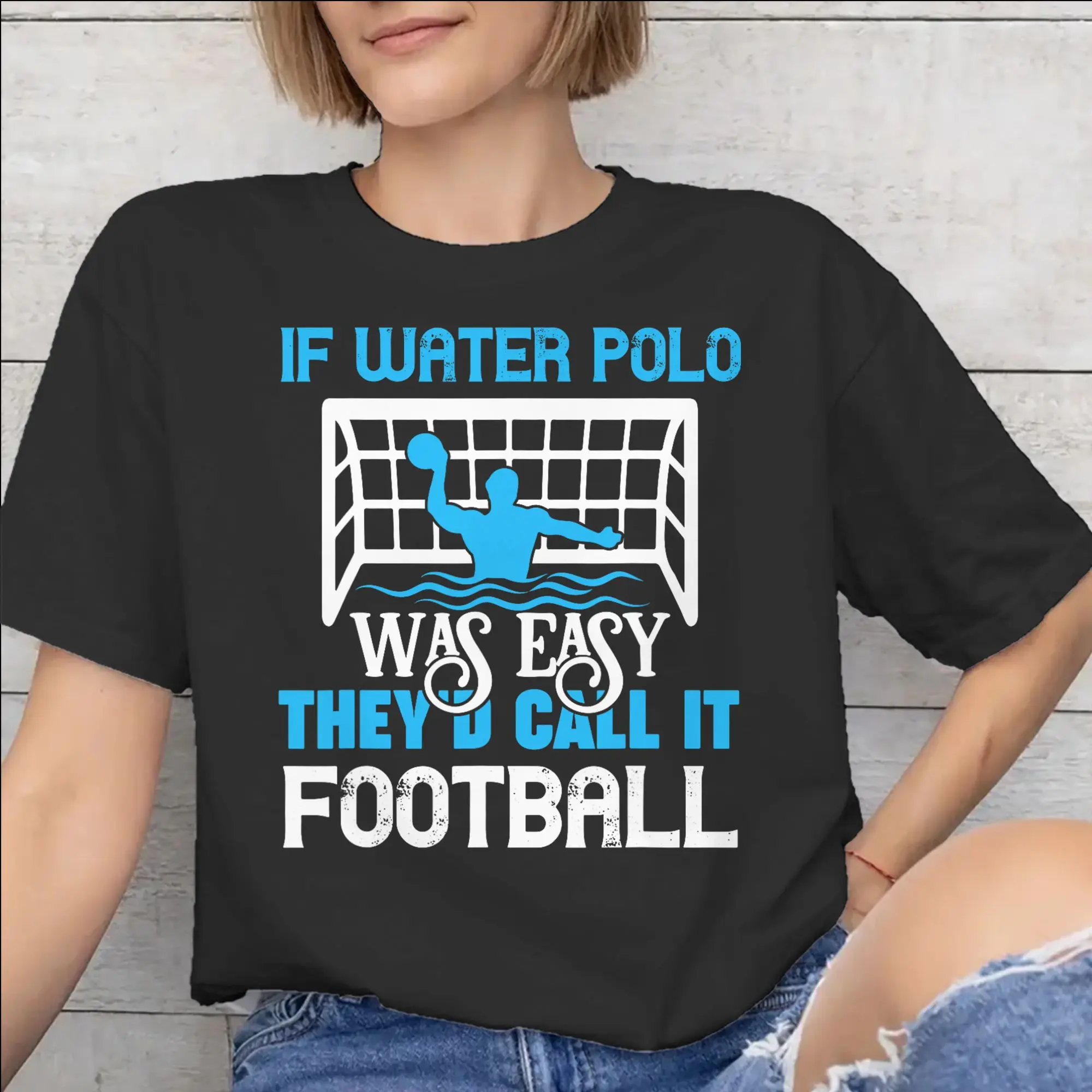 Men Women Water Polo Player  T Shirt 100% Cotton Graphic Printed Tee Shirts  Clothing Outfits