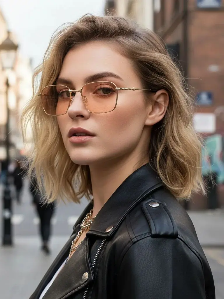Raffinierte Sonnenbrille im reifen Stil mit dünnem Metallrahmen, quadratischem Design und Gesichtsverschlankung für einen trendigen, vielseitigen Stil 2184 – Detail 1