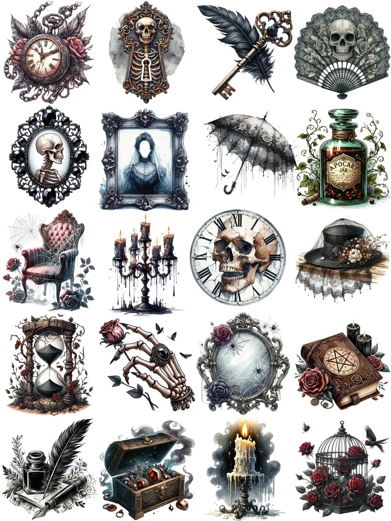 Gothic objects Stickers Crafts And Scrapbooking stickers kids toys book Decorative sticker DIY Stationery