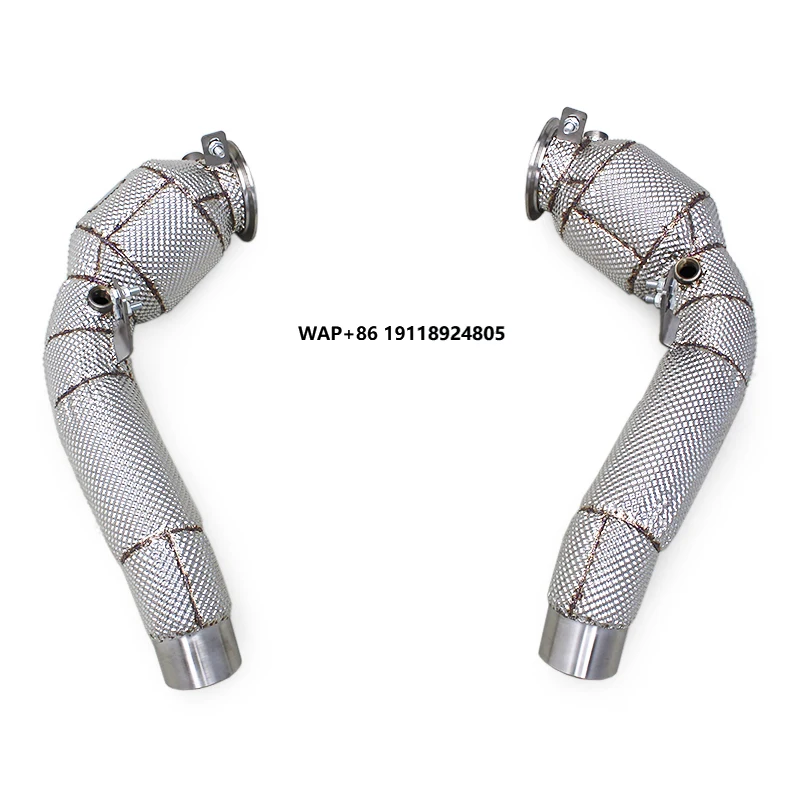 

Yooking Stainless Steel Exhaust Downpipe for M5/M6 F06/F10/F12/F13 4.4T 2012-2016 Car Exhaust System Catalytic Converter