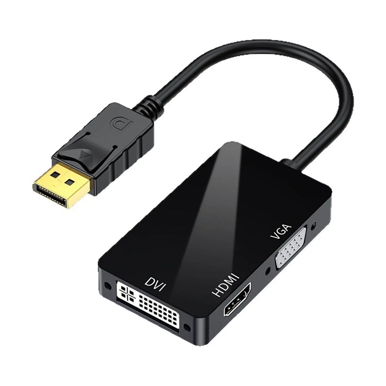 

Универсальный конвертер DP в VGA/DVI для подключения внешнего монитора к ПК
