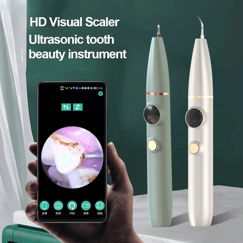 Visual Ultrasonic Dental Scaler For Teeth Tartar Stain Tooth Calculus Remover Electric Sonic Teeth Plaque Cleaner App Display
