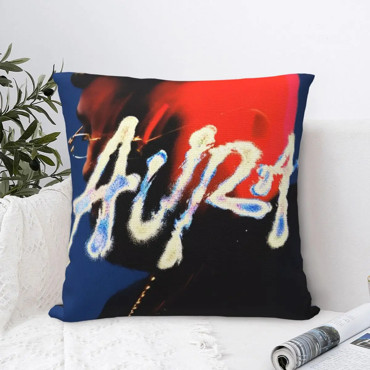 Rapper Maka Aura 2025 Tour Pillowcase Polyester Cushion Cover Gift Throw Pillow Case Cover Bedroom Zipper 18'