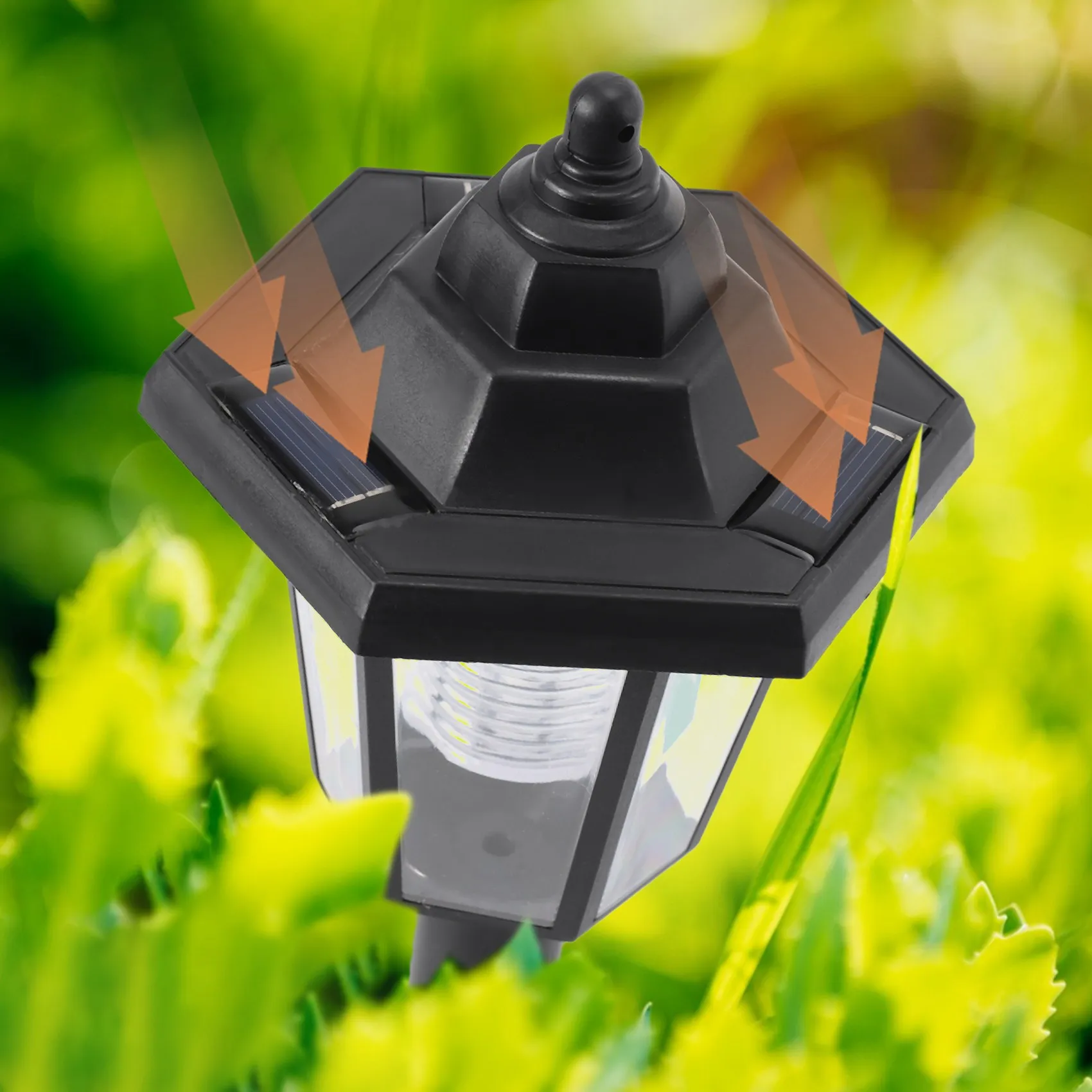 

ABMH-2 X Солнечный светодиодный уличный фонарь для сада и забора с датчиком освещенности