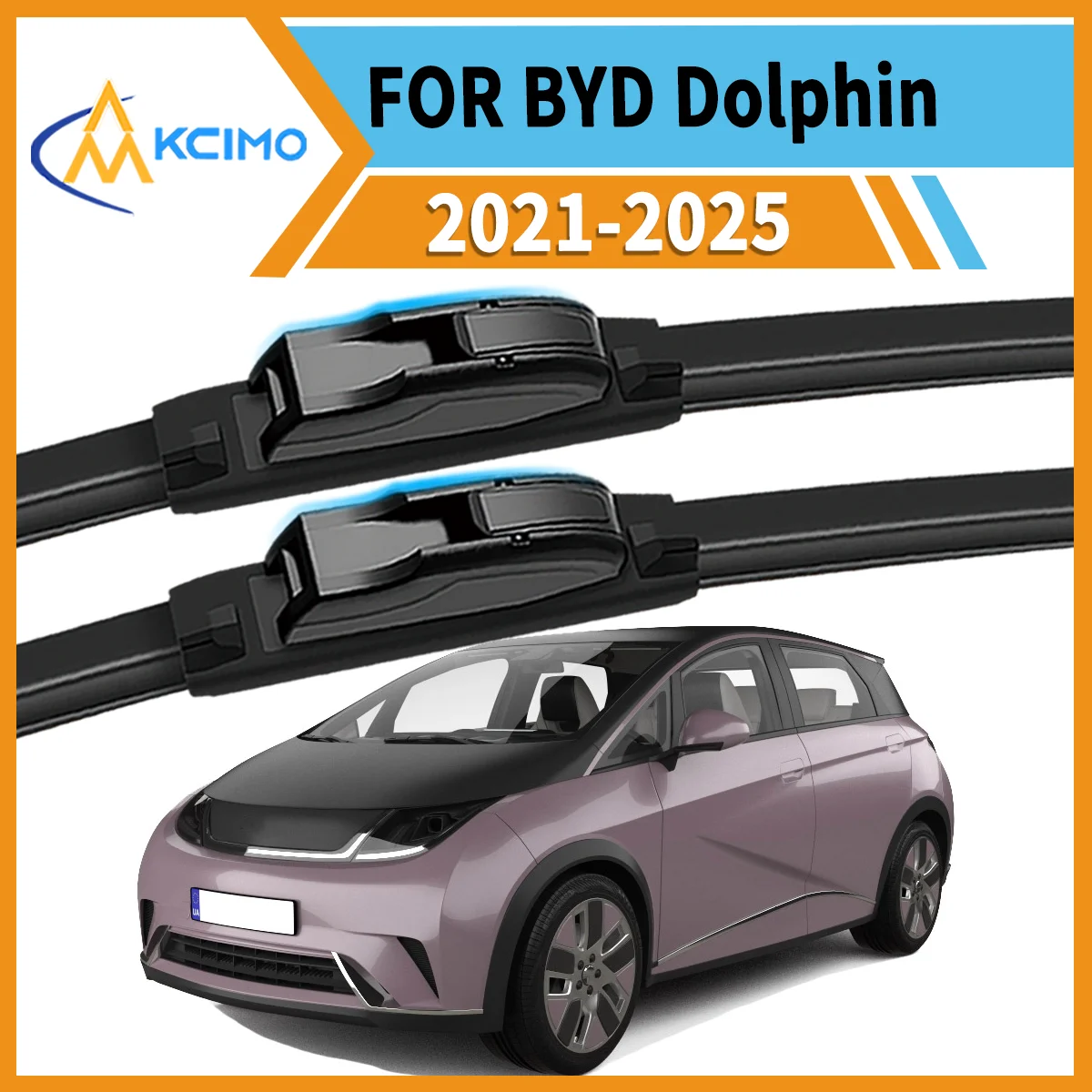 Max Visibility Max Safety 2PCS Wiper Blades for BYD Dolphin EA1 2021-2025 All-Season Performance Easy Install Durable Rubber