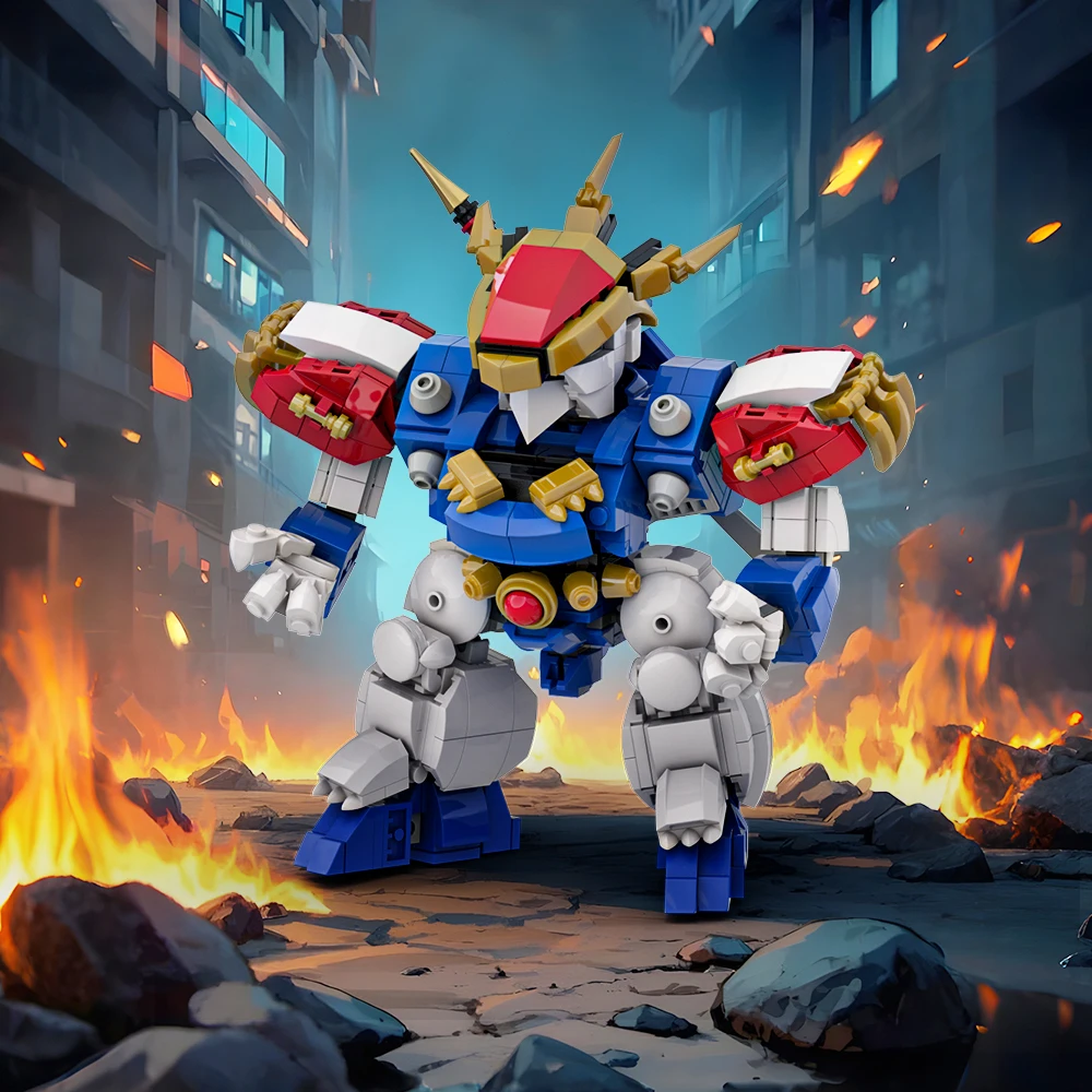 653 قطعة MOC لعبة الفيلم التنين ووريورز Ryujinmaru اللبنات شخصيات كرتونية Mecha روبوت نموذج تجميعها جمع اللعب ﻿ هدية