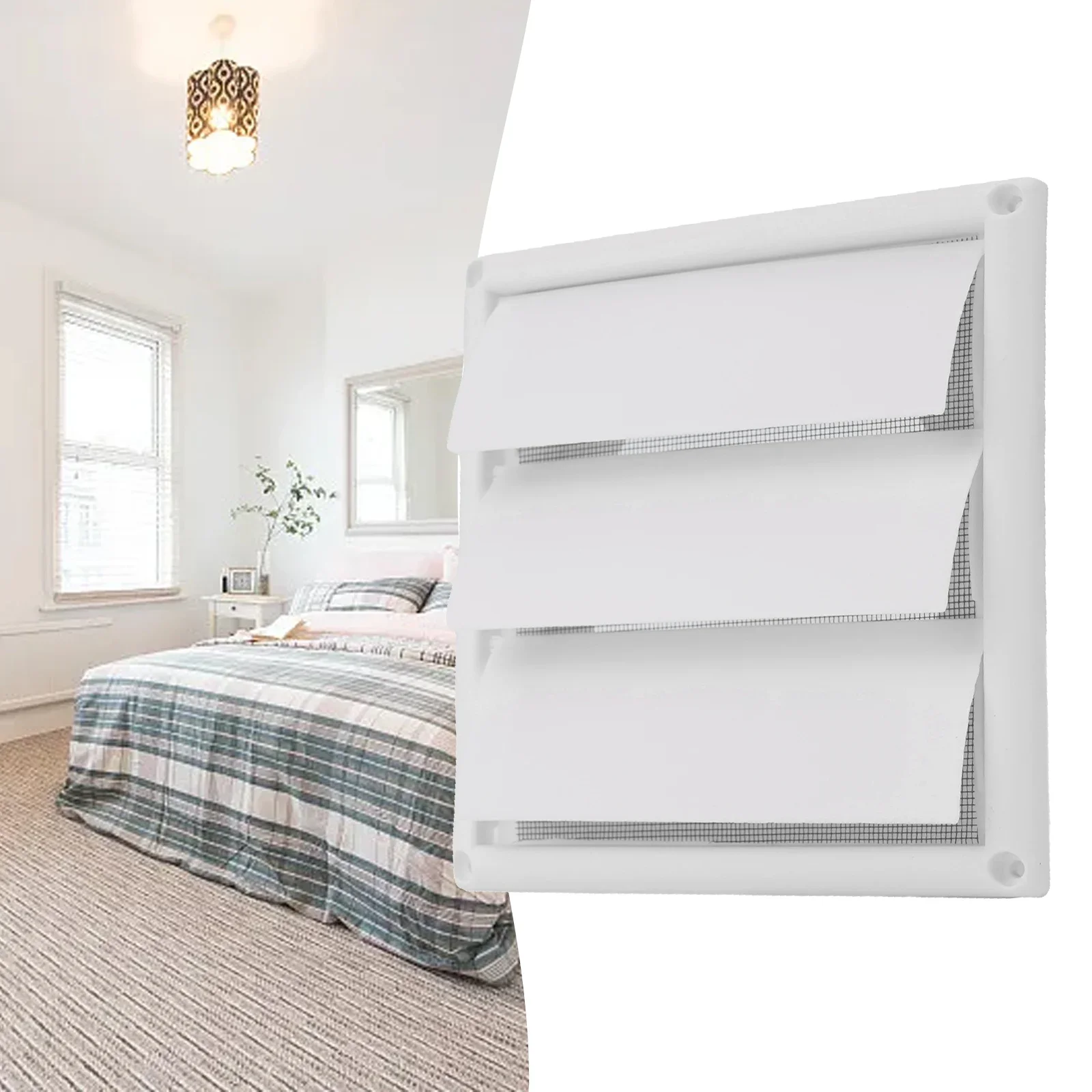 Vents Air Outlet Vents High-quality Materials Plastic Vents White Window Shades 1pcs 20*20cm 3 Blades Brand New