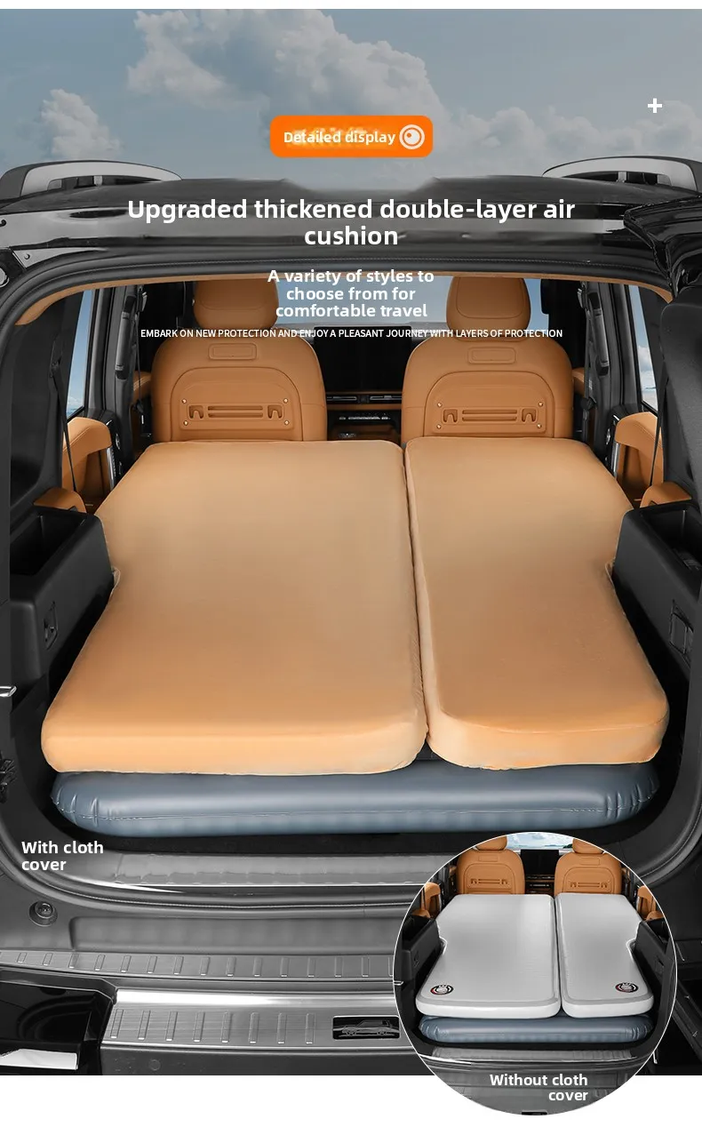 For Chery ICAR ICAUR V27 2026 Car Trunk Travel Bed Split-Type Air Inflatable Mattress for Sleeping Outdoor Camping Mattress detail image 10