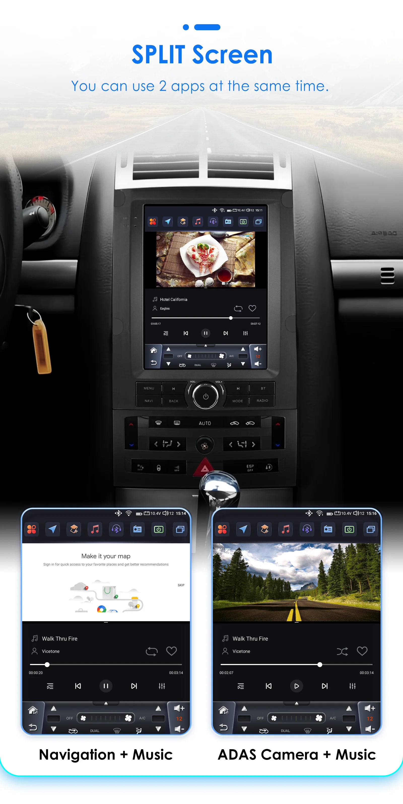 Hizpo Autoradio im Tesla-Stil für Peugeot 407 CC SW 407CC 2004 - 2011 Stereo Multimedia GPS Autoradio Intelligentes Carplay 9,7 Zoll – Detail 28