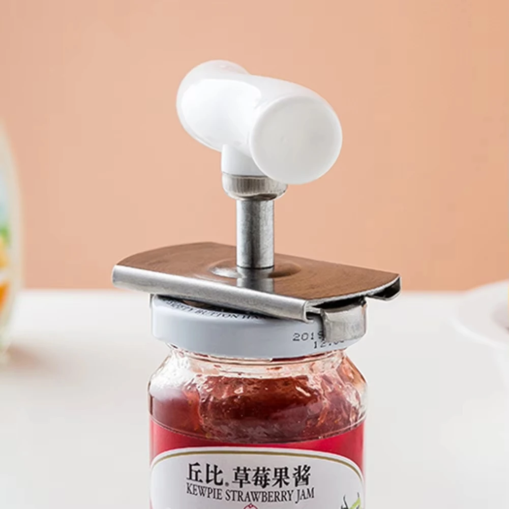 Multi-function Bottle Cap Opener Stainless Steel Adjustable Lids Off Jar Opener Labor-saving Screw Can Opener For Kitchen Gadget