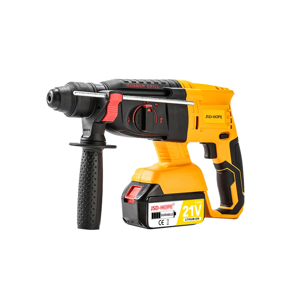 Cordless Brushless Impact Drill, 4.0Ah Battery, Compatible With Makita Batteries, 3-Mode Function, Rotary Drill Bits Set, Auxiliary Handle, Stepless