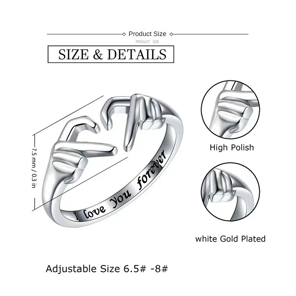 Silver Ring Exquisite Workmanship Silver Simple Ring Fashion Accessories Opening Ring Elegant Gold Ring Jewelry Fashion