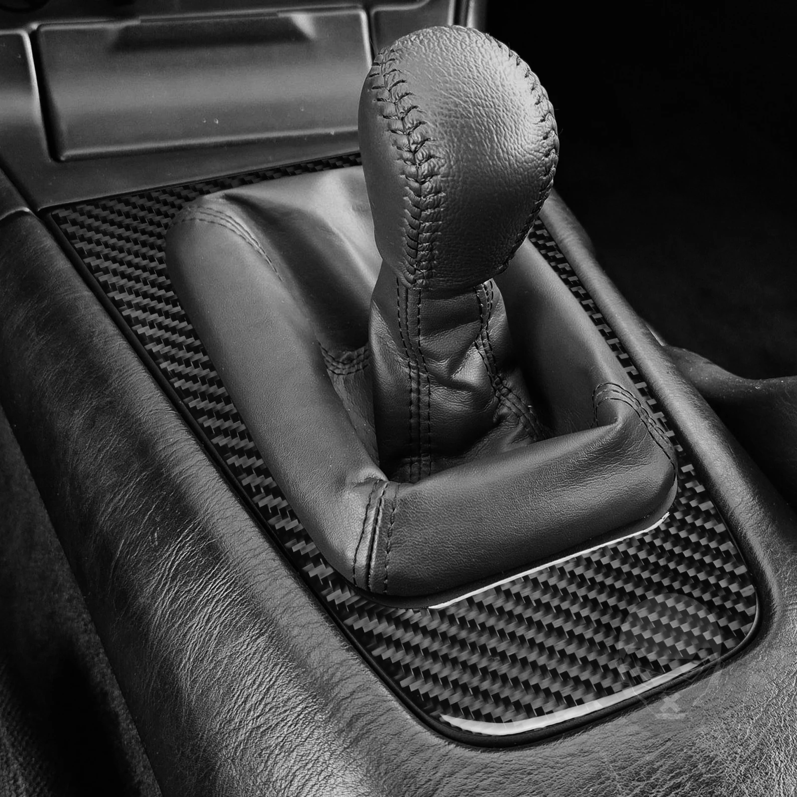 Real Carbon Fiber Car Accessories Gear Shift Panel Decorative Cover Soft Sticker For Toyota MR2 SW20 1991 1992 1993 1994 1995