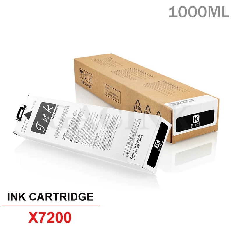 Cartucho de tinta Compatible con RIso X7200, para impresora Riso Comcolor X7200, X7250, con Chip estable con tinta pigmentada de 1000ML