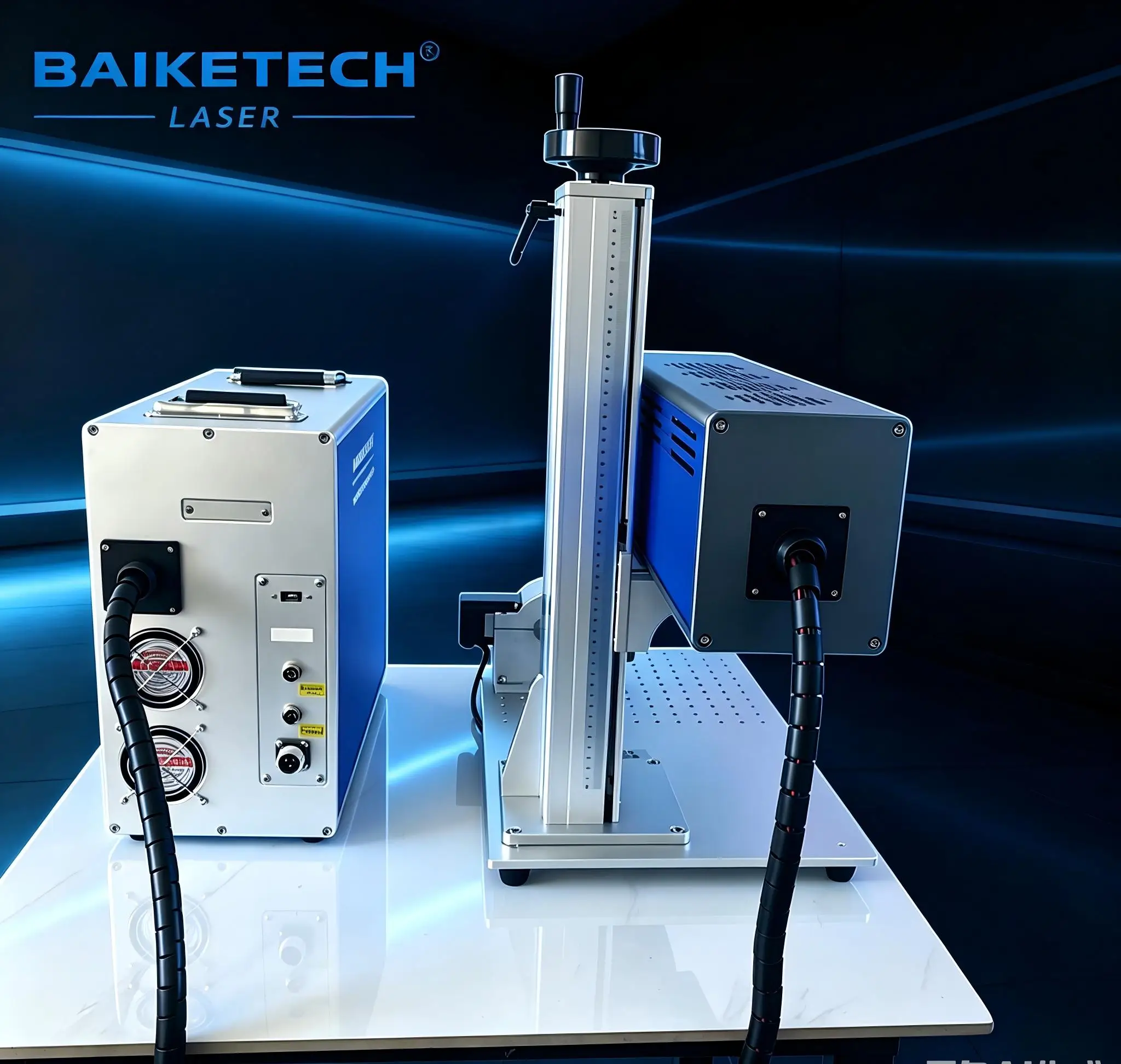 Large Range Dynamic CO2 Laser Marking Machine 3D Curved Engraving Equipment for Leather Wood Acrylic Packaging Coding