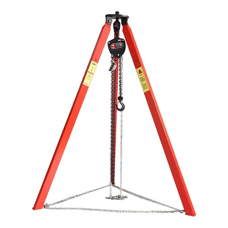 

Safety Rescue Lifting Tripod 1 ton pulley lifting crane 3m Telescopic Hanger hoist winch lifting tripod